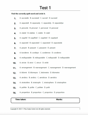 11+ Spelling Practice Tests1
