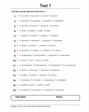 11+ Spelling Practice Tests3