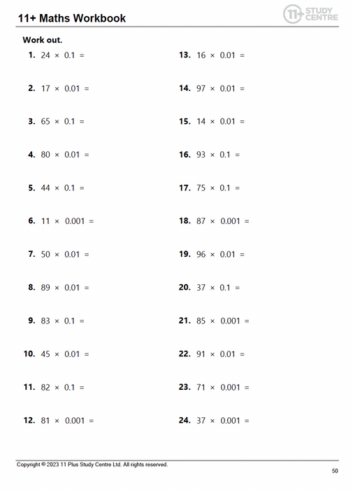 11+ & SATs Maths Workbook