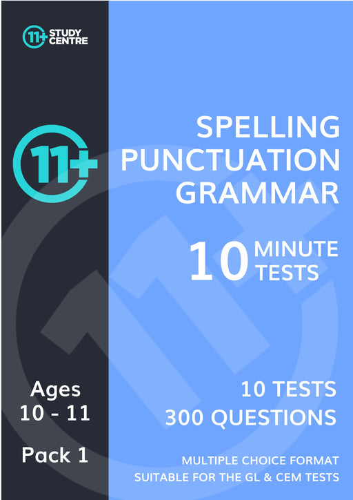 11+ Spelling, Punctuation and Grammar pdf test