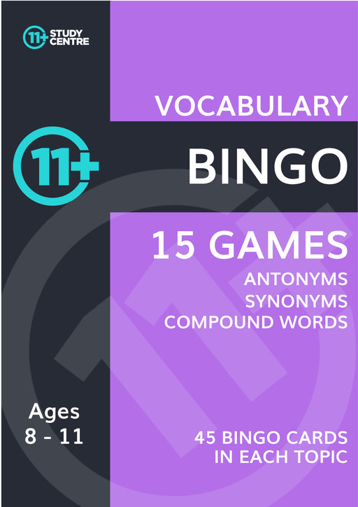 11 Plus Vocabulary Bingo