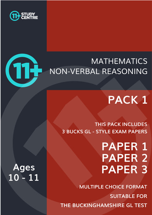 11 Plus Bucks Non-verbal and maths test pdf