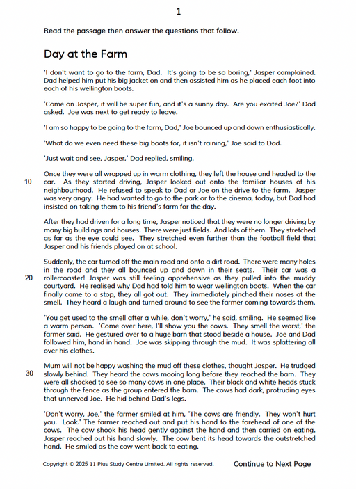 11+ English Practice Papers - 6 Multiple Choice Tests3