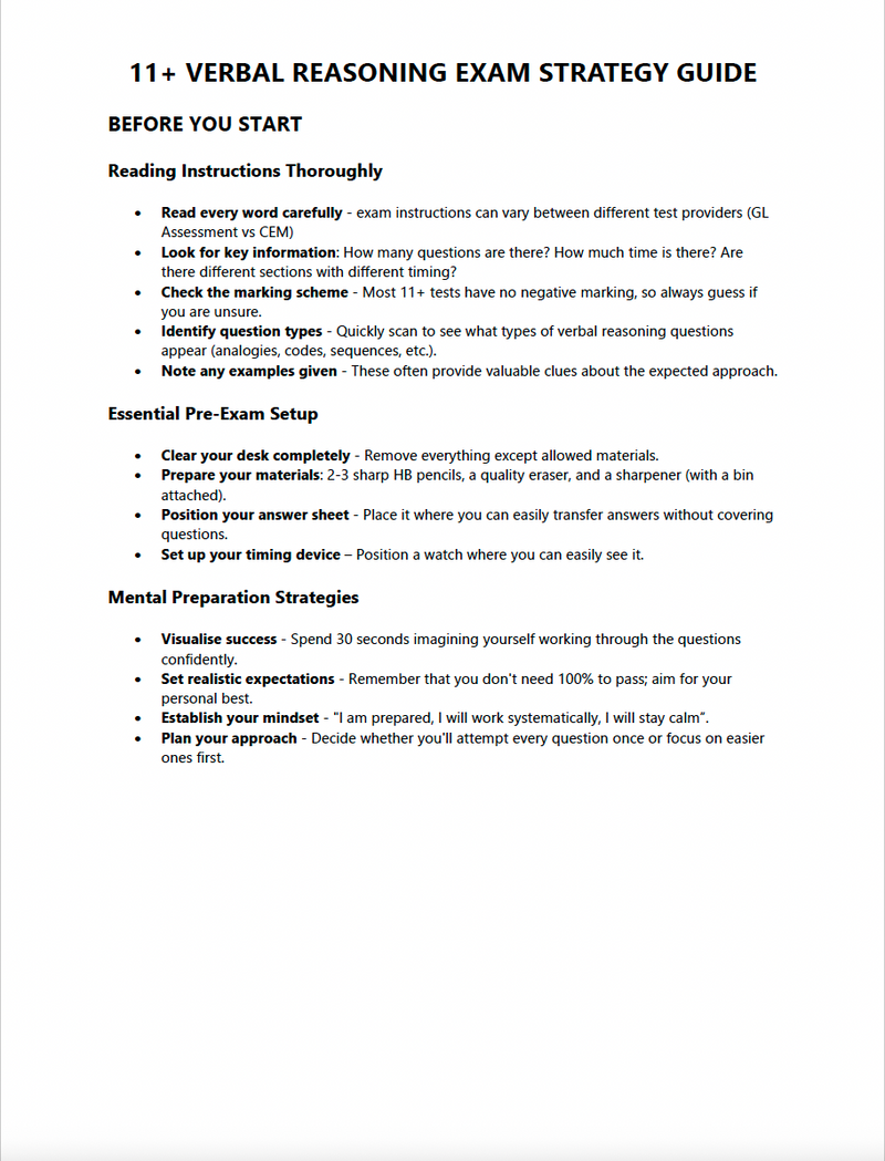 11+ Verbal Reasoning Test Papers - 9 Multiple Choice Tests5