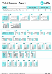 11+ Verbal Reasoning Test Papers - 9 Multiple Choice Tests7