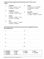 11+ Vocabulary Booster Book 1 - sample page 1