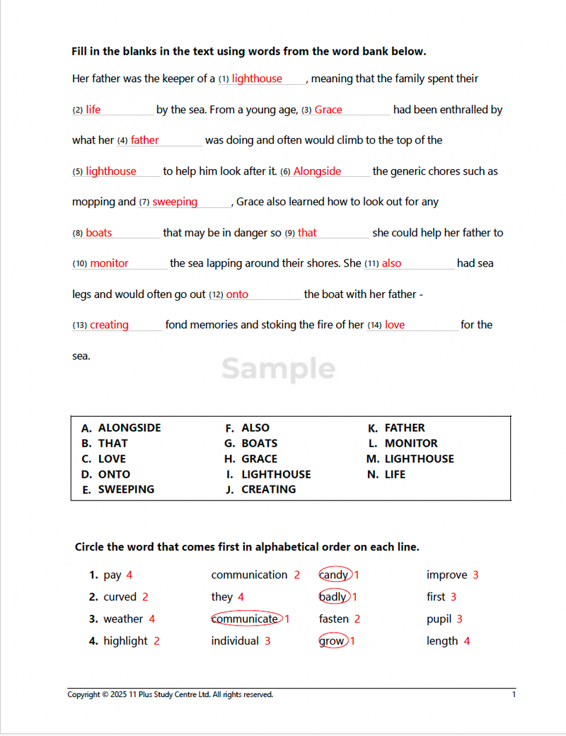 11+ Vocabulary Booster Book 1 - sample page 12