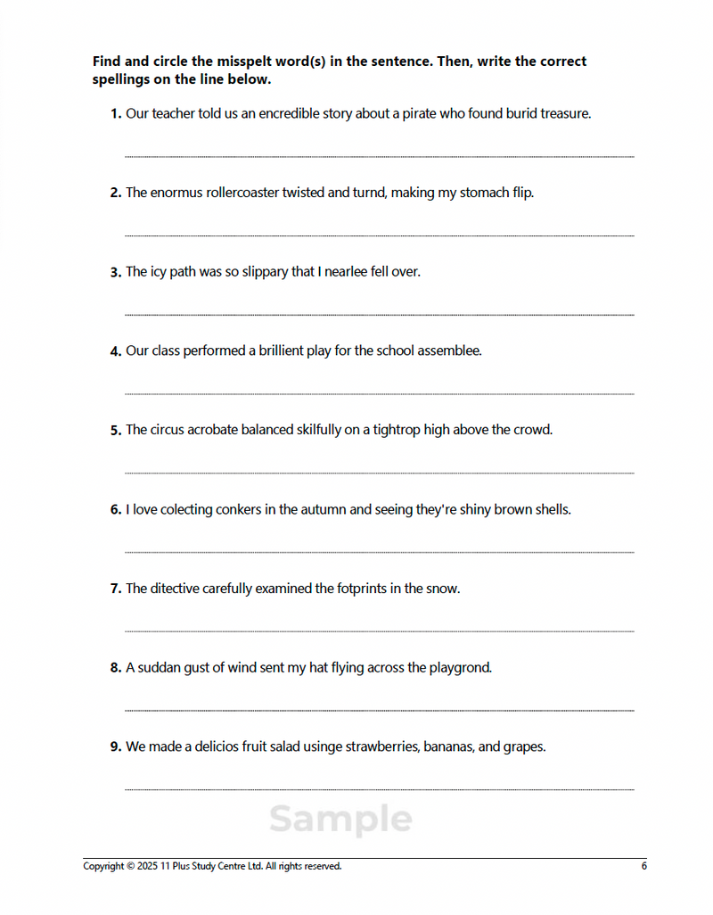 11+ Vocabulary Booster Book 1 - sample page 5