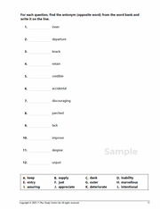 11+ Vocabulary Booster Book 1 - sample page 9