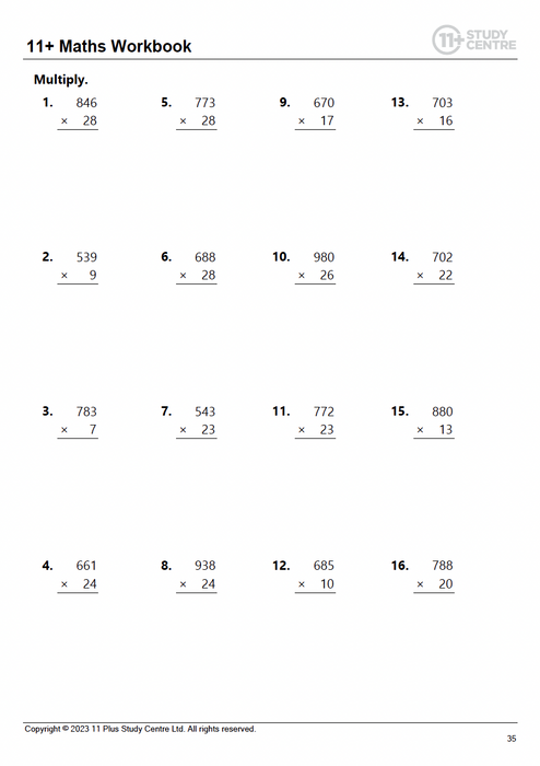 11+ & SATs Maths Workbook