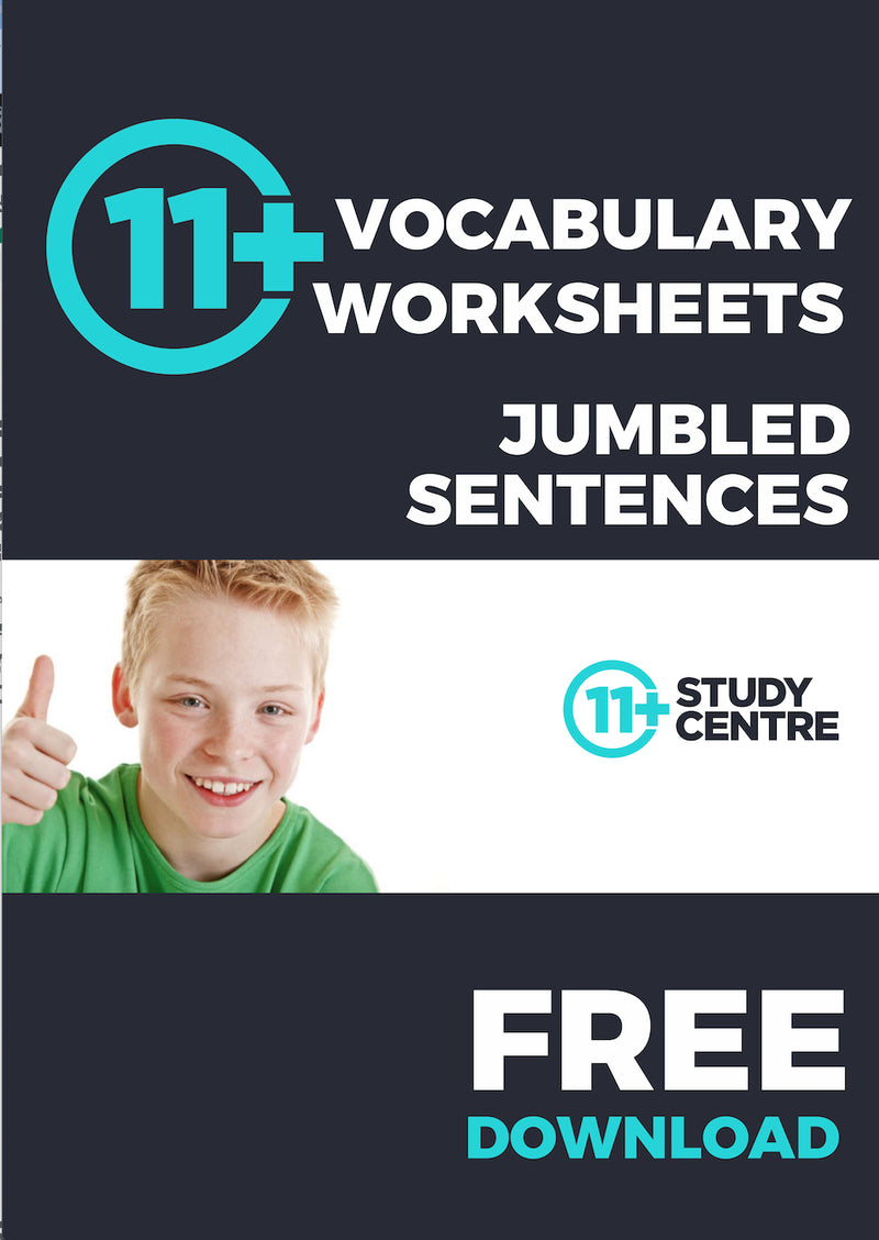 11 Plus Jumbled Sentences Worksheet FREE PDF