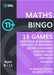 11 Plus Maths Bingo