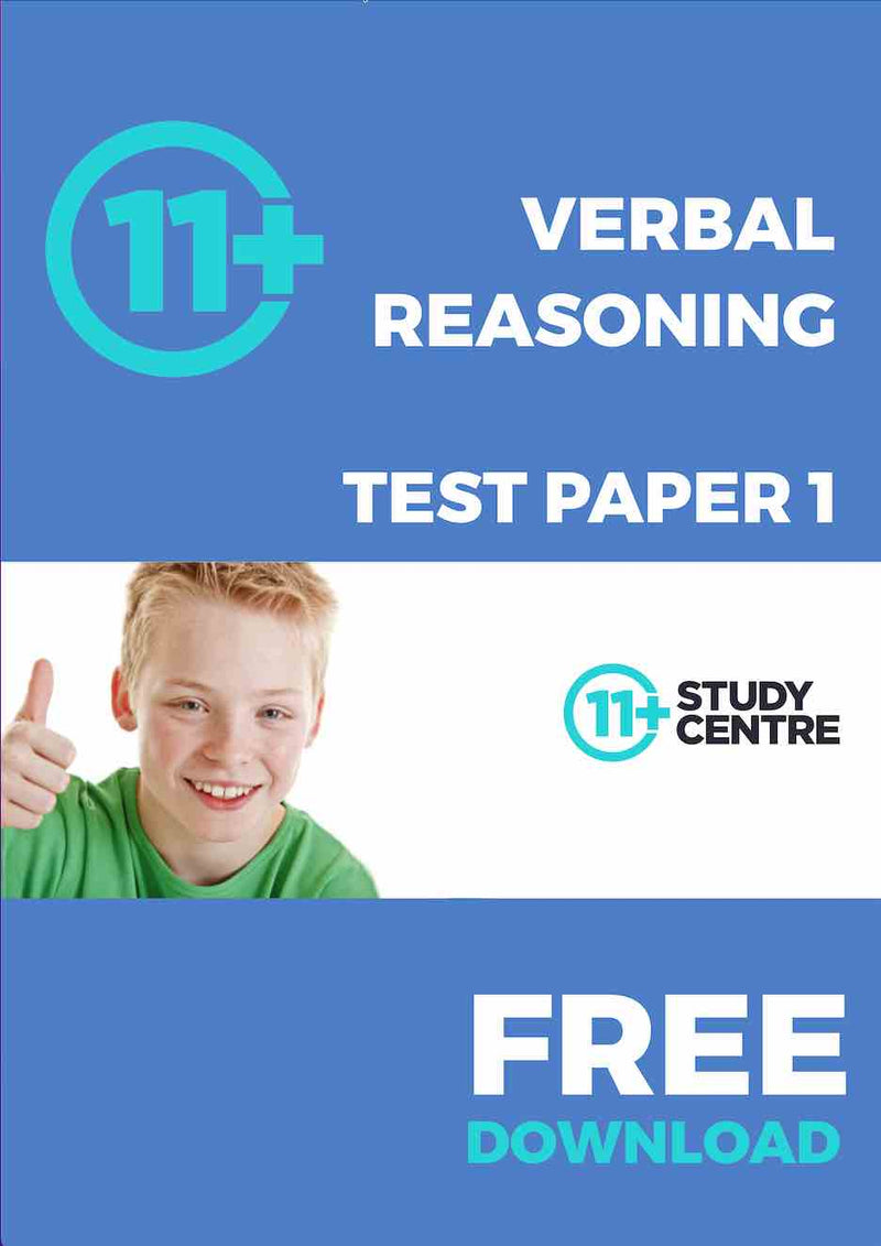 Free 11 Plus Verbal Reasoning Paper