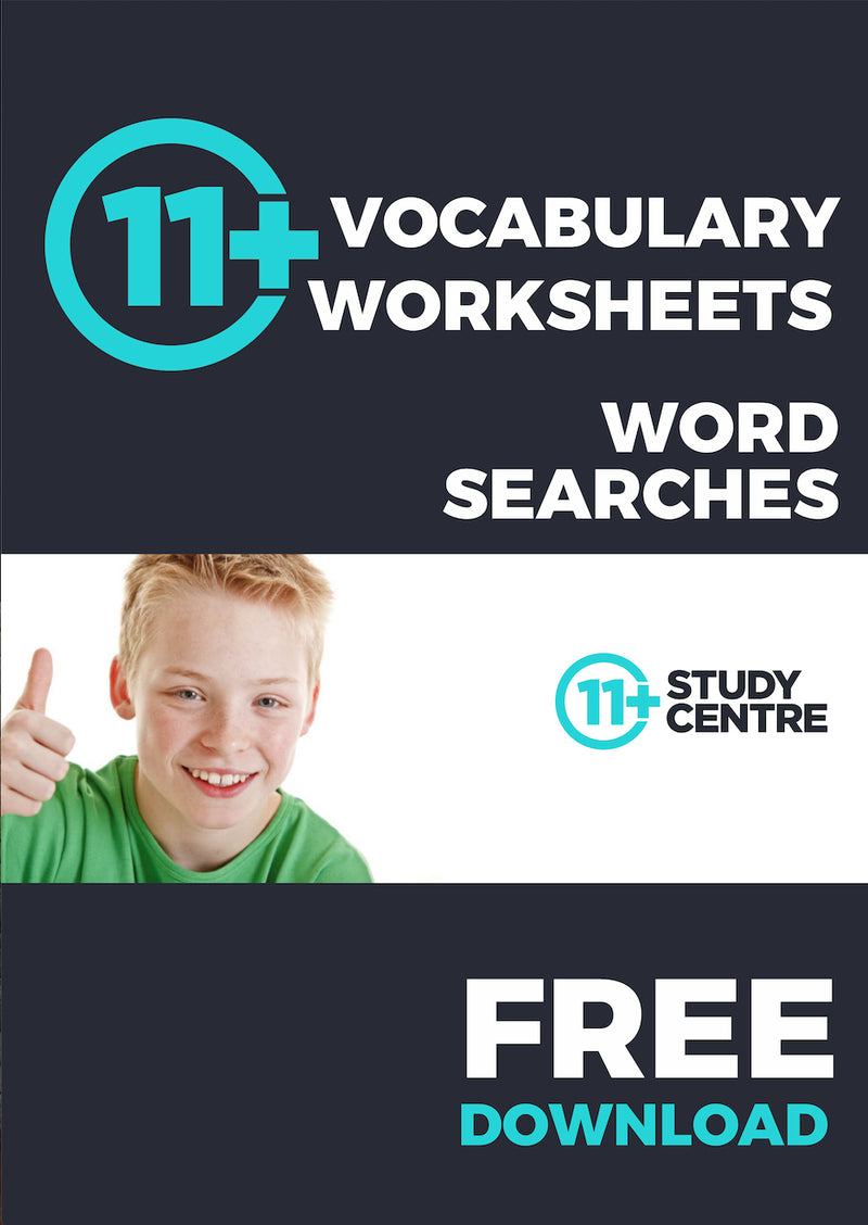 11 Plus Word Search Worksheet PDF FREE